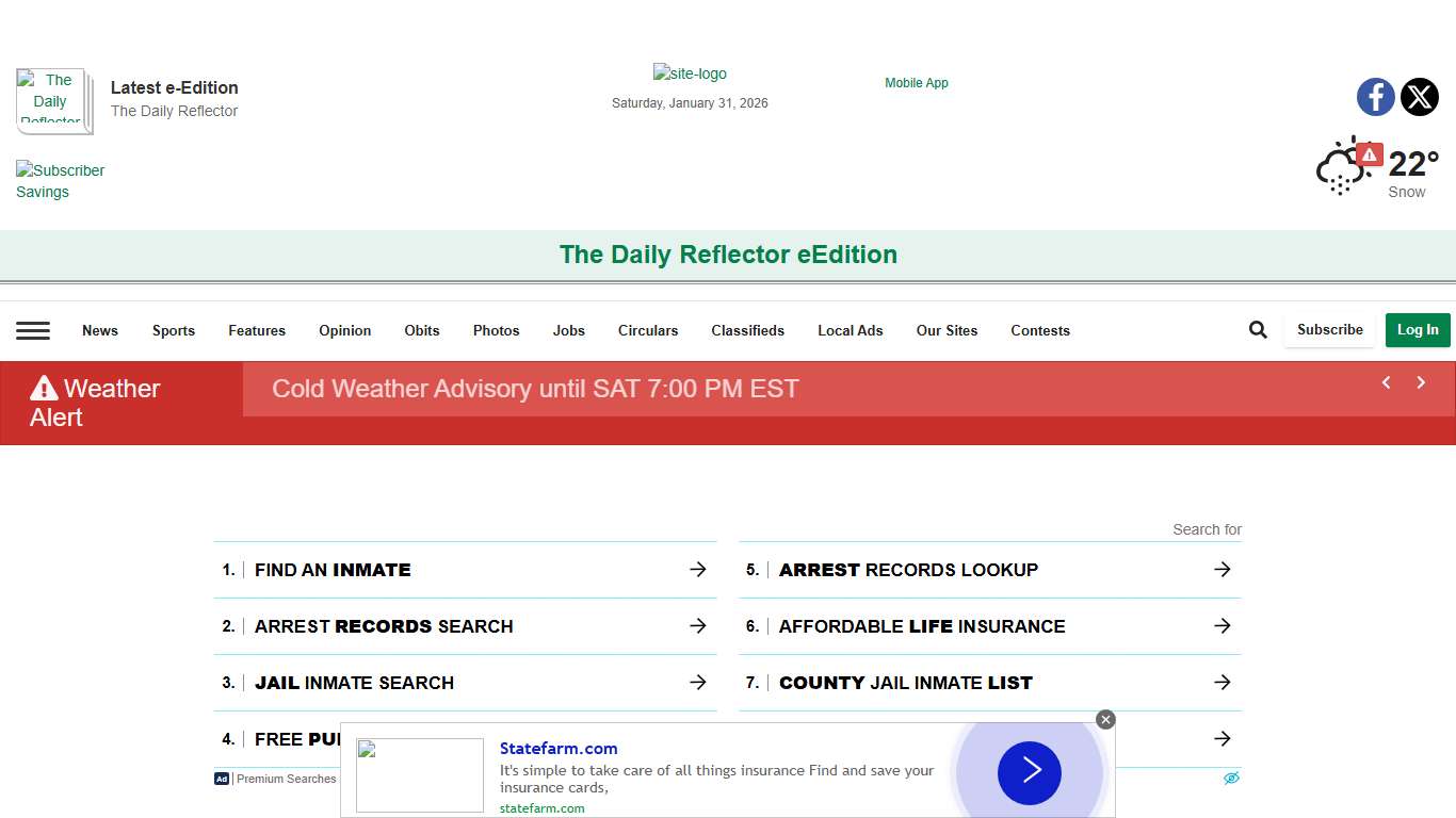 Jail Bookings reflector.com